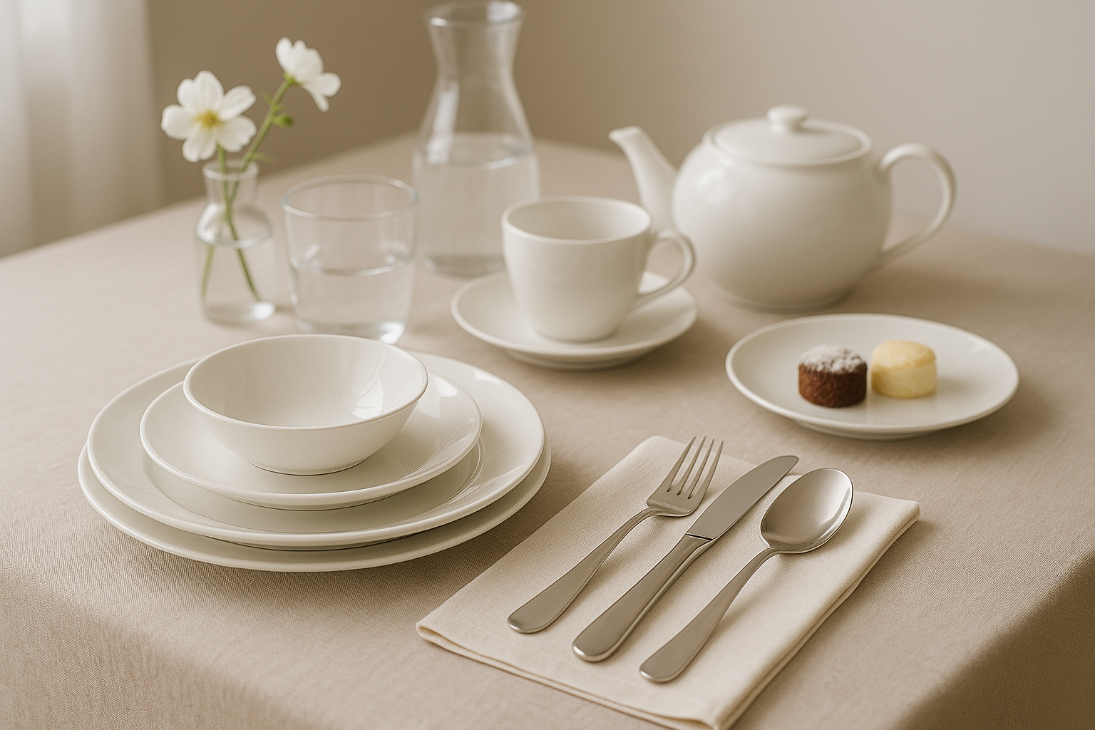 テーブルコーディネートした画像。